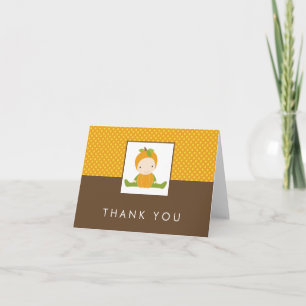 Cartão De Agradecimento Autumn Baby Shower Thank You Notes