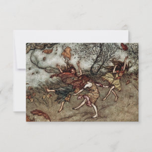 Cartão De Agradecimento "Autumn Fairies" por Arthur Rackham