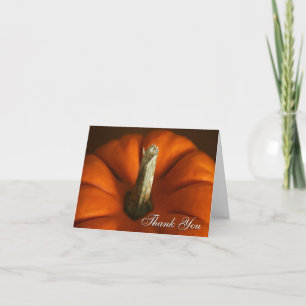 Cartão De Agradecimento Autumn Pumpkin Foto Muito Obrigado