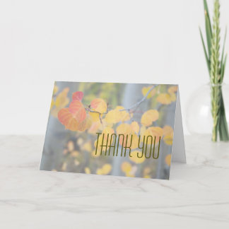 Cartão De Agradecimento Autumn Thank you for your business greeting