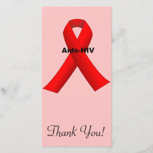 Cartão De Agradecimento Auxílio-HIV
