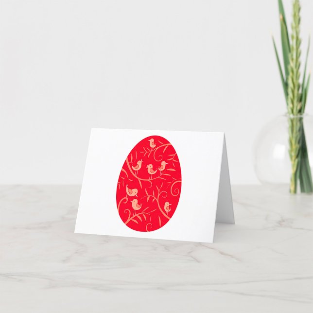 Cartão De Agradecimento Aves de Ovo de Páscoa (Criador carregado)