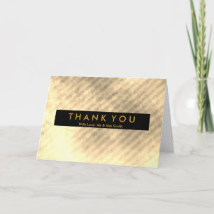 Cartão De Agradecimento Azul Diagonal e Strike Modern Rosa Muito Obrigado