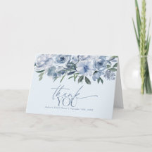 Azul Empoeirado Floral