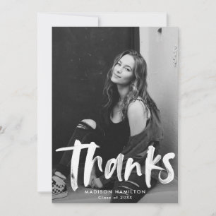 Cartão De Agradecimento Azul Marinho   Abstrato Graduação de Fotografias