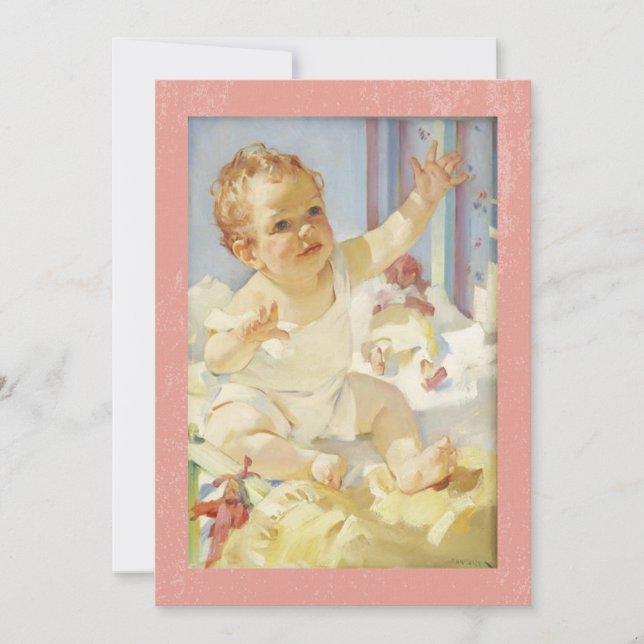 Cartão De Agradecimento Baby Reaching for Momma Haddon Sunblost Artist (Frente)