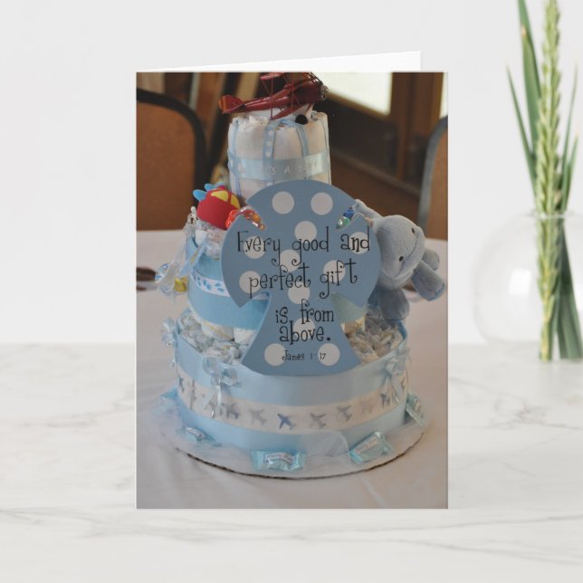 Cartão De Agradecimento Baby Shower (Frente)
