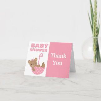 Cartão De Agradecimento Baby Shower Thank You Card