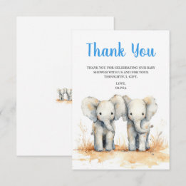 Cartão De Agradecimento Baby Shower Thank You Card