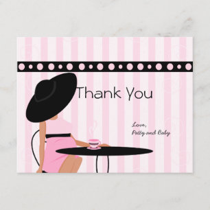 Cartão De Agradecimento Baby Tea