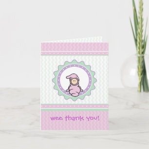 Cartão De Agradecimento Baby Thank You Card - Easy to Customize