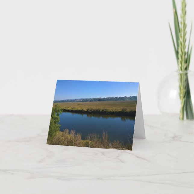 Cartão De Agradecimento Back Bay, Newport Beach, Califórnia (Frente)