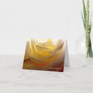 Cartão De Agradecimento Back lit LindasDD Rose, ThankYou Design