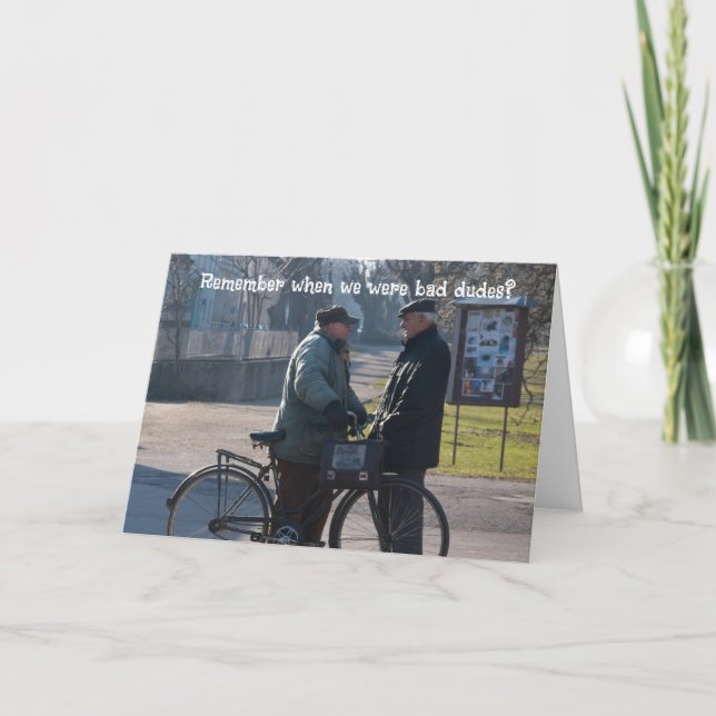 CARTÃO DE AGRADECIMENTO BAD DUDES BIRTHDAY CARD FOR HIM (Frente)