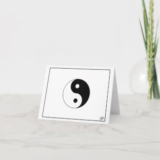 Cartão De Agradecimento BALANCE - Vazio Yin e Yang