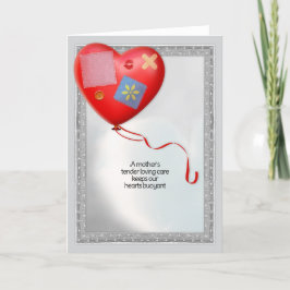 Cartão De Agradecimento Balão Cardíaco TLC da Mãe