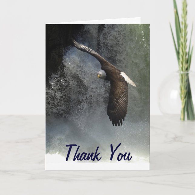 Cartão De Agradecimento Bald Eagle Greeting Cards (Frente)
