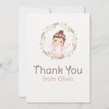 Ballerina Girl no Chá de fraldas de aniversário do