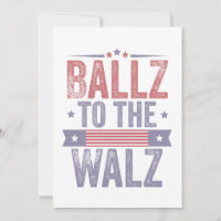 Ballz para a eleição Walz Harris Waltz 2024