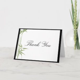 Cartão De Agradecimento Bamboo Beauty Thank You card