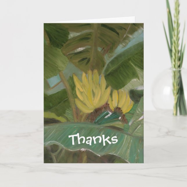 Cartão De Agradecimento Banana Grove (Frente)