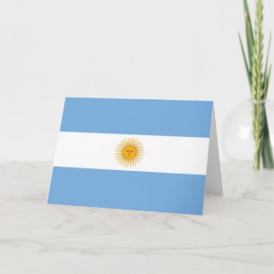 Cartão De Agradecimento Bandeira da Argentina