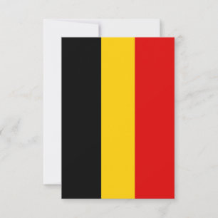 Cartão De Agradecimento Bandeira da Bélgica