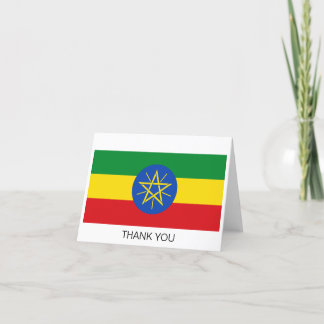 Cartão De Agradecimento Bandeira da Etiópia