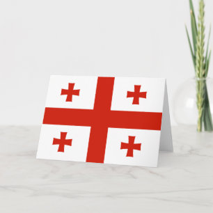 Cartão De Agradecimento Bandeira da Geórgia