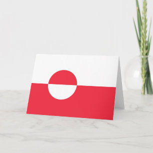 Cartão De Agradecimento Bandeira da Gronelândia