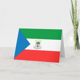 Cartão De Agradecimento Bandeira da Guiné Equatorial