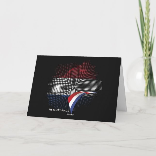 Cartão De Agradecimento bandeira da Holanda (Verso)