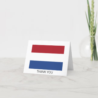 Cartão De Agradecimento Bandeira da Holanda