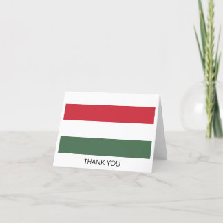 Cartão De Agradecimento Bandeira da Hungria