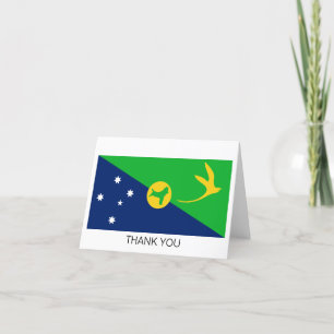 Cartão De Agradecimento Bandeira da Ilha do Natal
