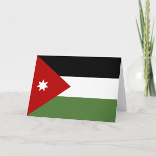 Cartão De Agradecimento Bandeira da Jordânia
