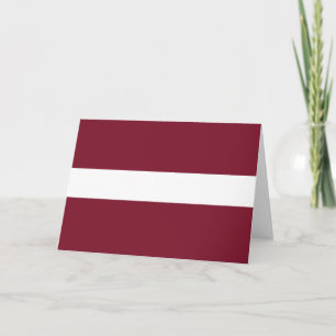 Cartão De Agradecimento Bandeira da Letónia