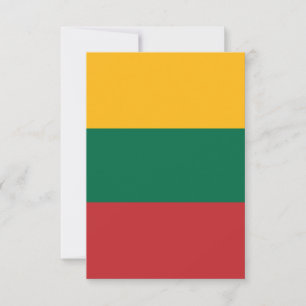 Cartão De Agradecimento Bandeira da Lituânia