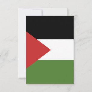 Cartão De Agradecimento bandeira da Palestina