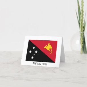 Cartão De Agradecimento Bandeira da Papua-Nova Guiné