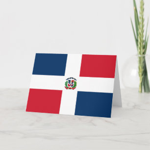 Cartão De Agradecimento Bandeira da República Dominicana