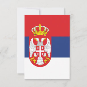 Cartão De Agradecimento Bandeira da Sérvia