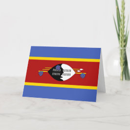 Cartão De Agradecimento Bandeira da Suazilândia