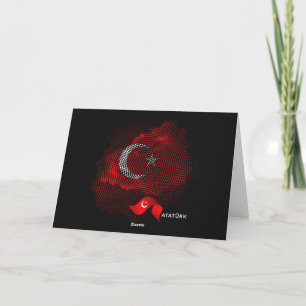 Cartão De Agradecimento Bandeira da Turquia