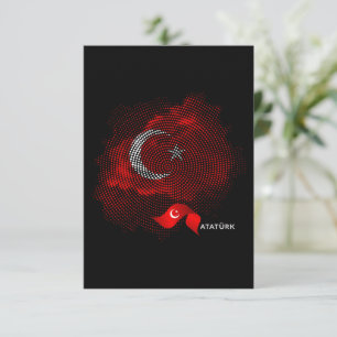 Cartão De Agradecimento Bandeira da Turquia