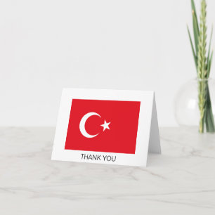 Cartão De Agradecimento Bandeira da Turquia