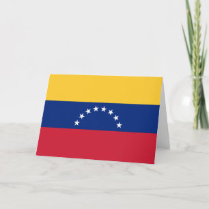 Cartão De Agradecimento Bandeira da Venezuela