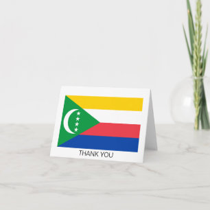 Cartão De Agradecimento Bandeira das Comores