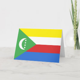 Cartão De Agradecimento Bandeira das Comores