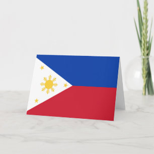 Cartão De Agradecimento Bandeira das Filipinas